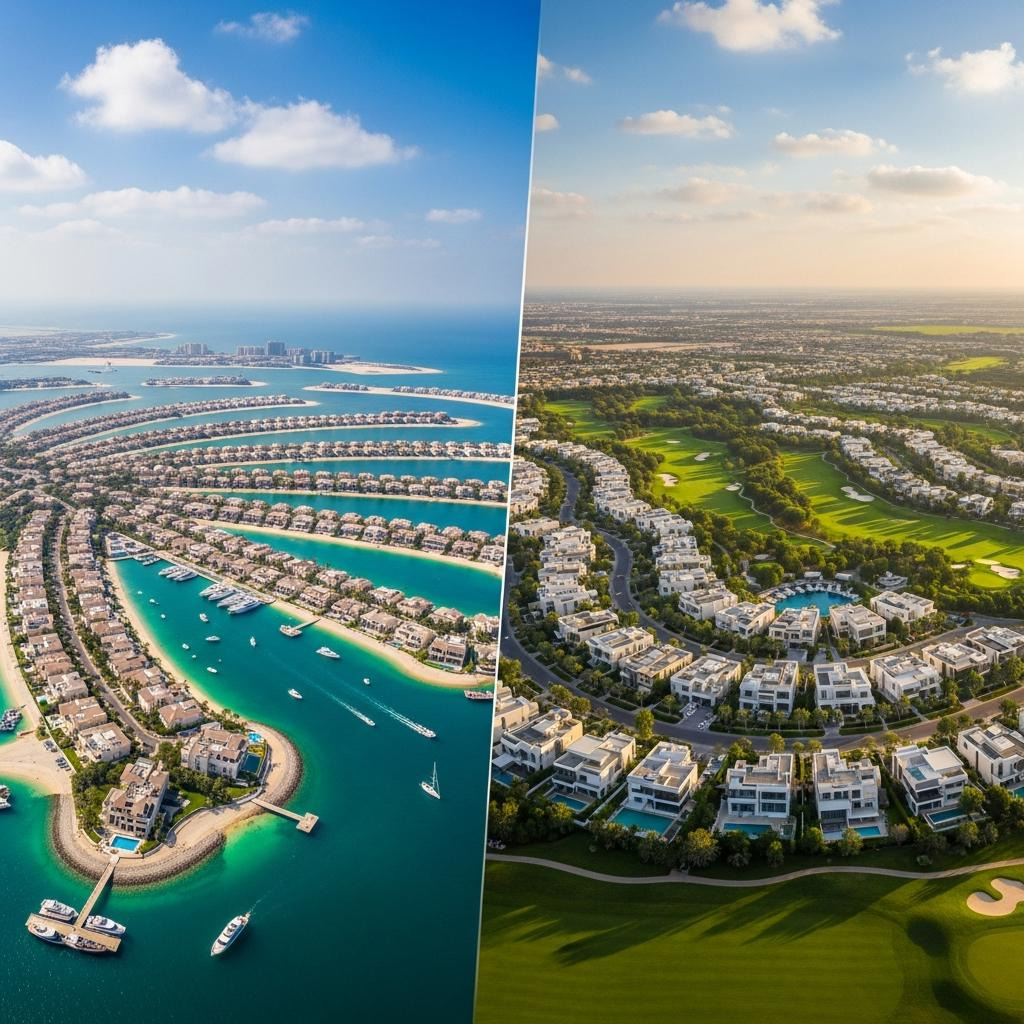 Palm Jumeirah vs. Dubai Hills Estate: Which Luxury Villa Investment is Right for You? - Dubai real estate blog
